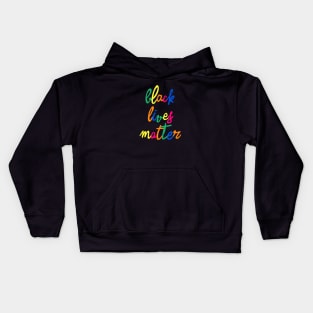 Black Lives Matter Colorful 2 Kids Hoodie